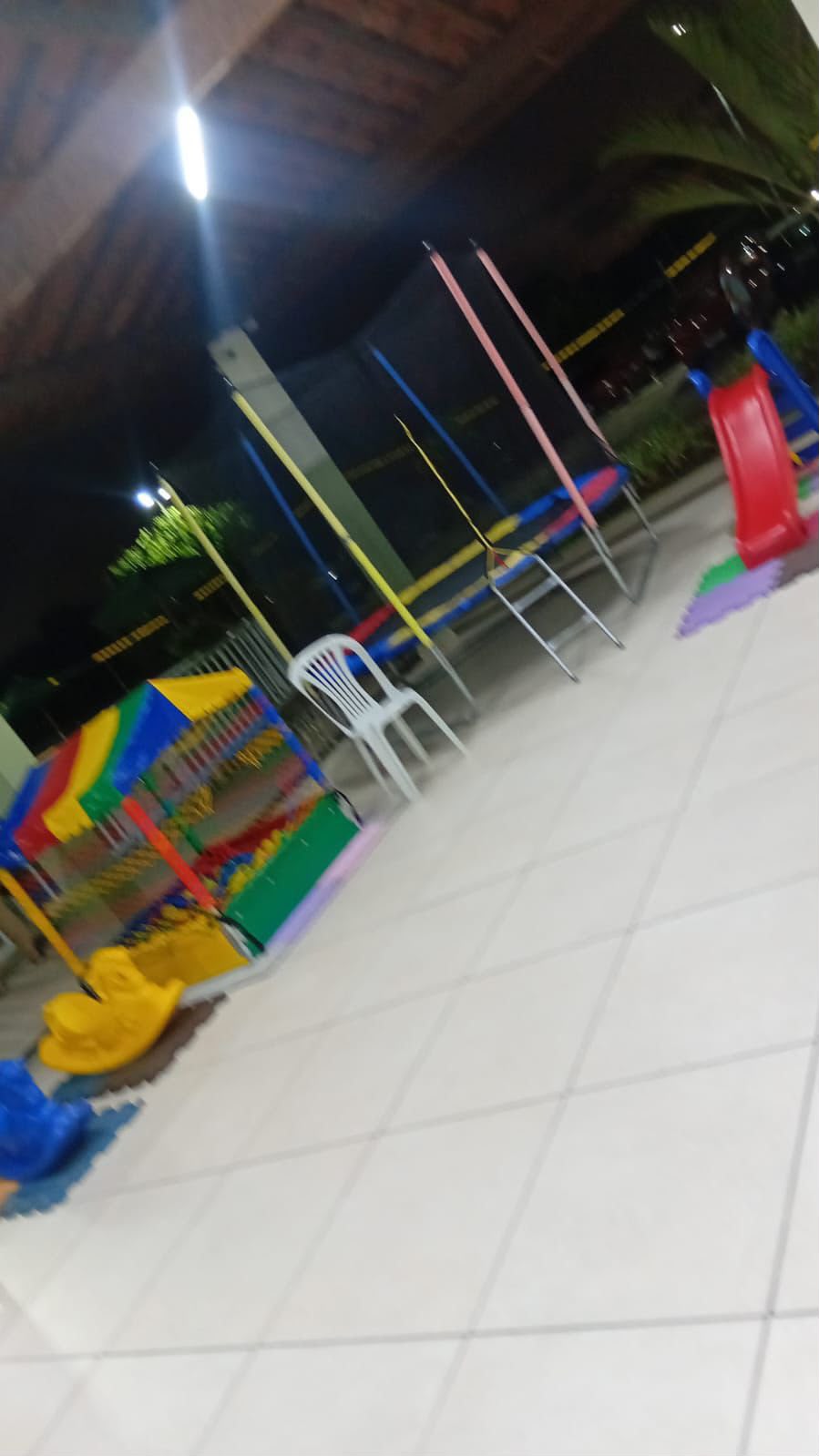 Pula-pula montado para festa